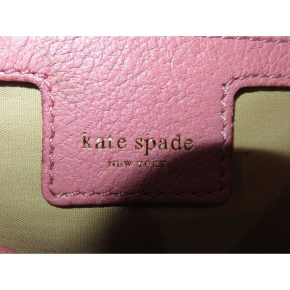 Kate Spade Vintage Pink Leather Braided Handles Shoulder Bag - Picture 9 of 13
